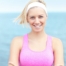 Young Woman in pink sports bra